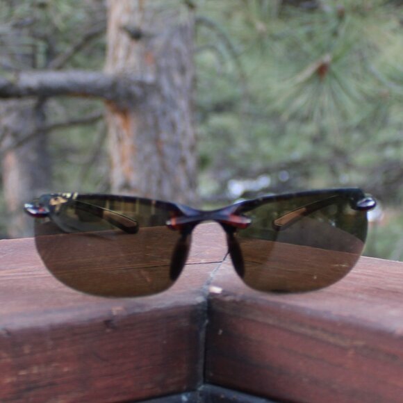 🎉3xHP🎉Maui Jim Banyans Polarized Rimless Sunglasses MJ-412-10 - Picture 2 of 10